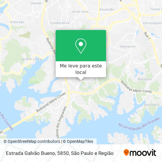Estrada Galvão Bueno, 5850 mapa