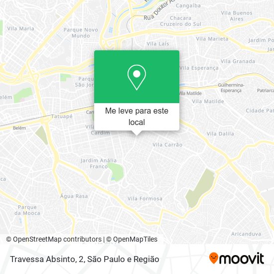 Travessa Absinto, 2 mapa