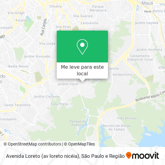 Avenida Loreto (av loreto nicéia) mapa