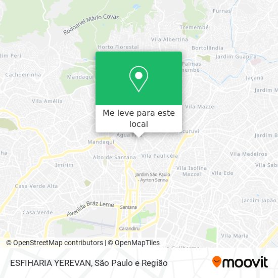 ESFIHARIA YEREVAN mapa