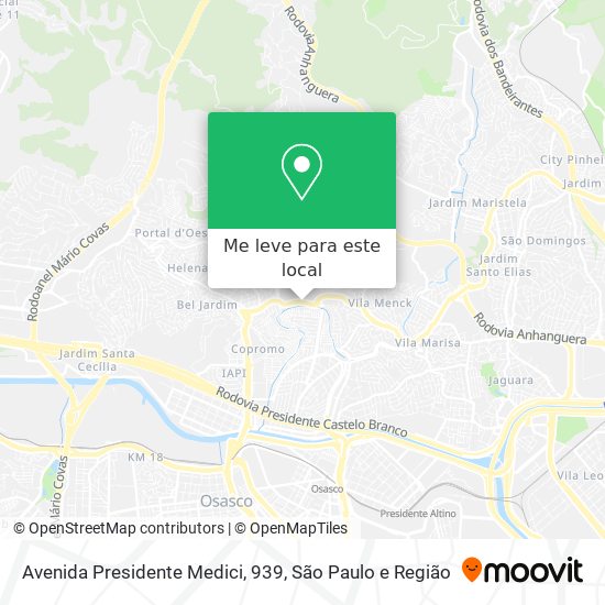 Avenida Presidente Medici, 939 mapa
