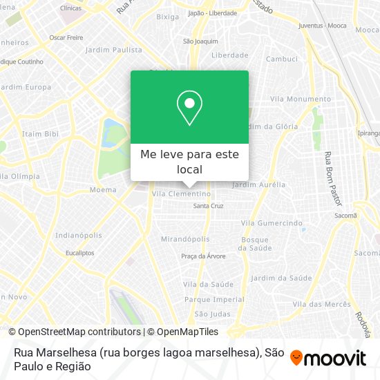 Rua Marselhesa (rua borges lagoa marselhesa) mapa