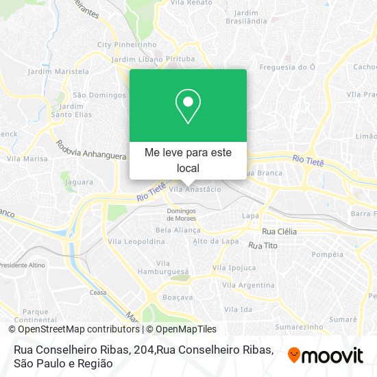 Rua Conselheiro Ribas, 204,Rua Conselheiro Ribas mapa