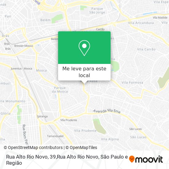 Rua Alto Rio Novo, 39,Rua Alto Rio Novo mapa