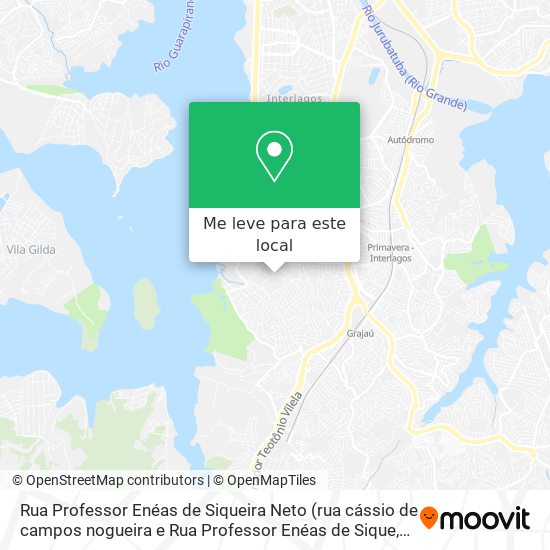 Rua Professor Enéas de Siqueira Neto mapa