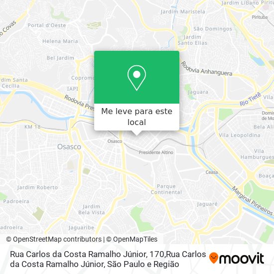 Rua Carlos da Costa Ramalho Júnior, 170,Rua Carlos da Costa Ramalho Júnior mapa