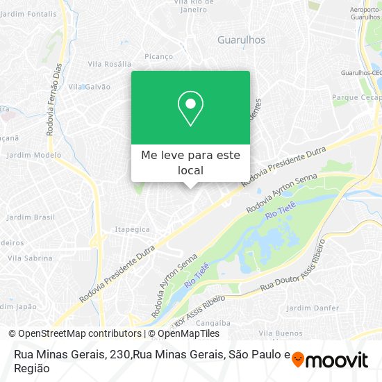 Rua Minas Gerais, 230,Rua Minas Gerais mapa