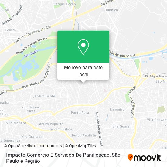Impacto Comercio E Servicos De Panificacao mapa