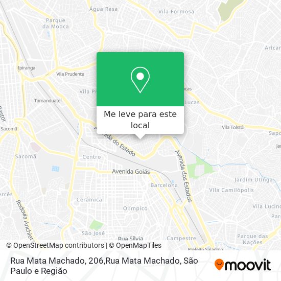 Rua Mata Machado, 206,Rua Mata Machado mapa