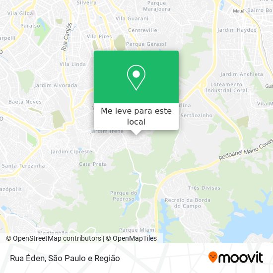 Rua Éden mapa
