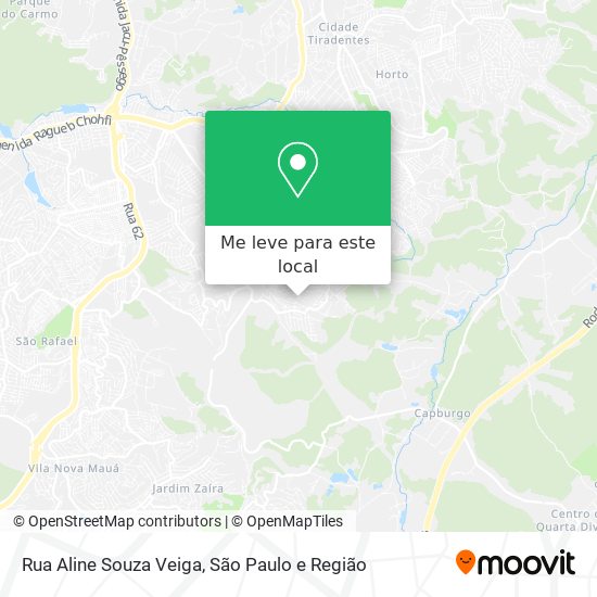 Rua Aline Souza Veiga mapa