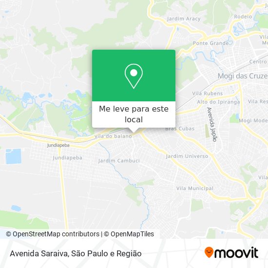 Avenida Saraiva mapa