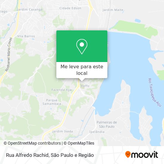 Rua Alfredo Rachid mapa
