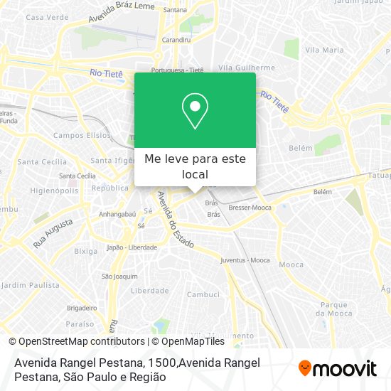Avenida Rangel Pestana, 1500,Avenida Rangel Pestana mapa