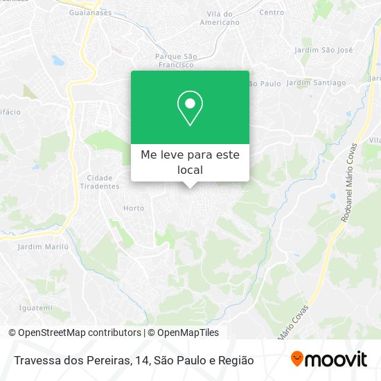 Travessa dos Pereiras, 14 mapa