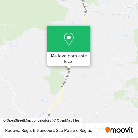 Rodovia Régis Bittencourt mapa