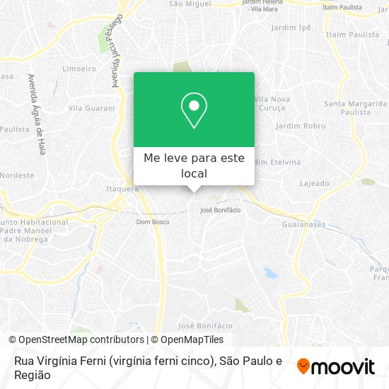Rua Virgínia Ferni (virgínia ferni cinco) mapa
