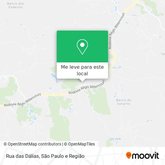 Rua das Dálias mapa
