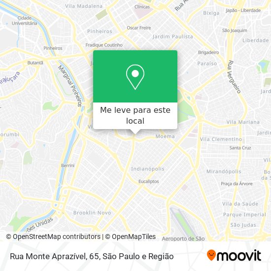 Rua Monte Aprazível, 65 mapa