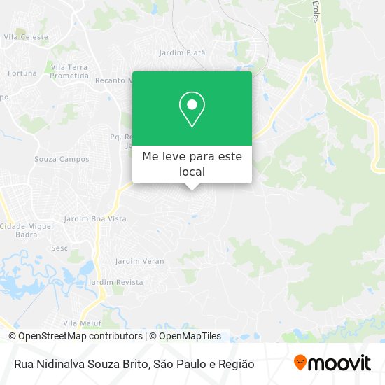 Rua Nidinalva Souza Brito mapa