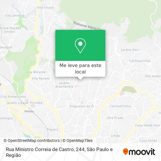 Rua Ministro Correia de Castro, 244 mapa