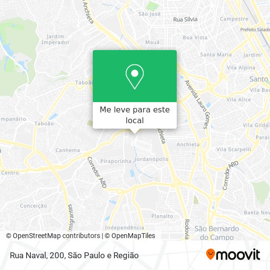 Rua Naval, 200 mapa
