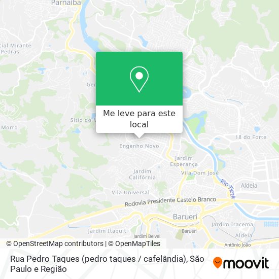 Rua Pedro Taques (pedro taques / cafelândia) mapa