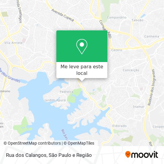 Rua dos Calangos mapa