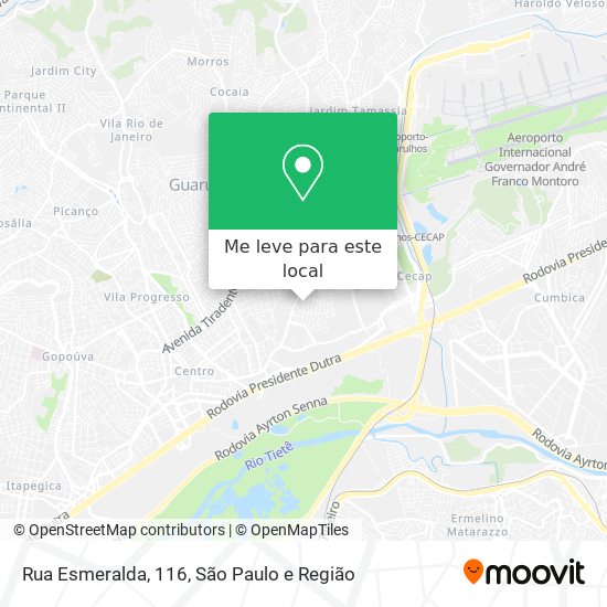 Rua Esmeralda, 116 mapa