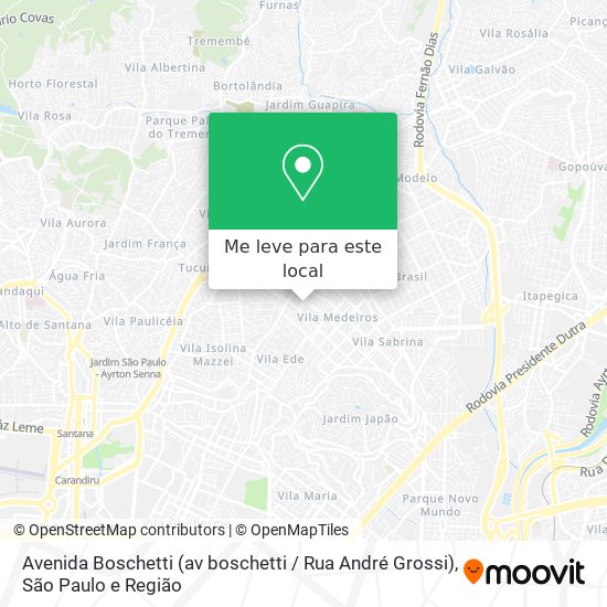 Avenida Boschetti (av boschetti / Rua André Grossi) mapa