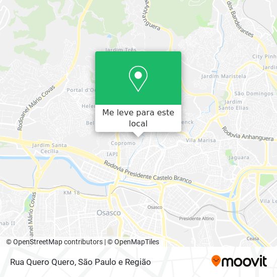 Rua Quero Quero mapa