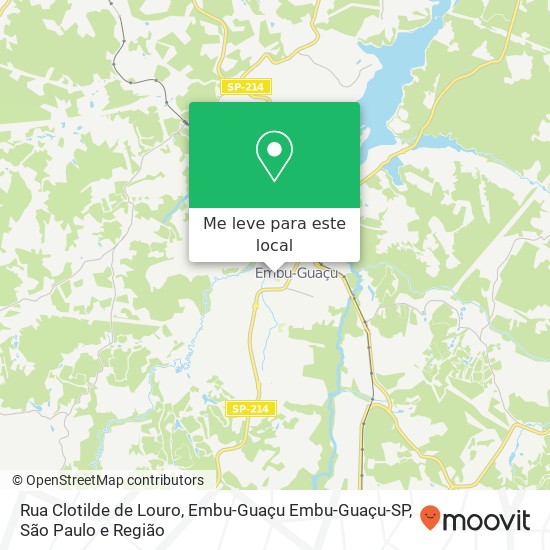 Rua Clotilde de Louro, Embu-Guaçu Embu-Guaçu-SP mapa