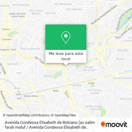 Avenida Condessa Elisabeth de Robiano mapa