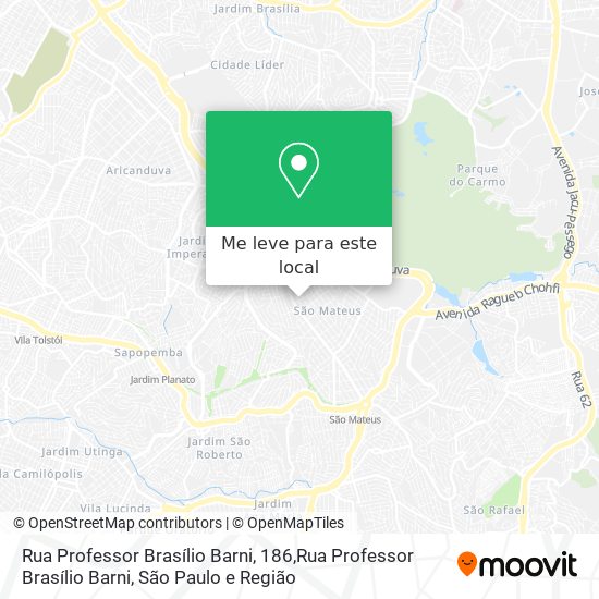 Rua Professor Brasílio Barni, 186,Rua Professor Brasílio Barni mapa