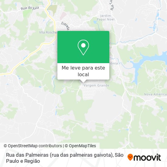 Rua das Palmeiras (rua das palmeiras gaivota) mapa