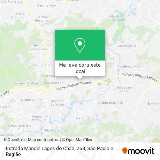 Estrada Manoel Lages do Chão, 268 mapa