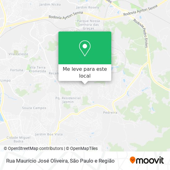 Rua Maurício José Oliveira mapa