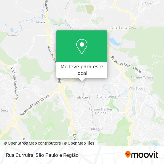 Rua Curruíra mapa