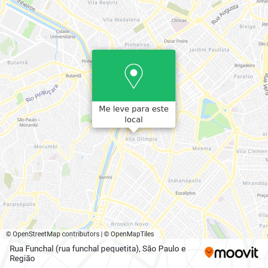 Rua Funchal (rua funchal pequetita) mapa