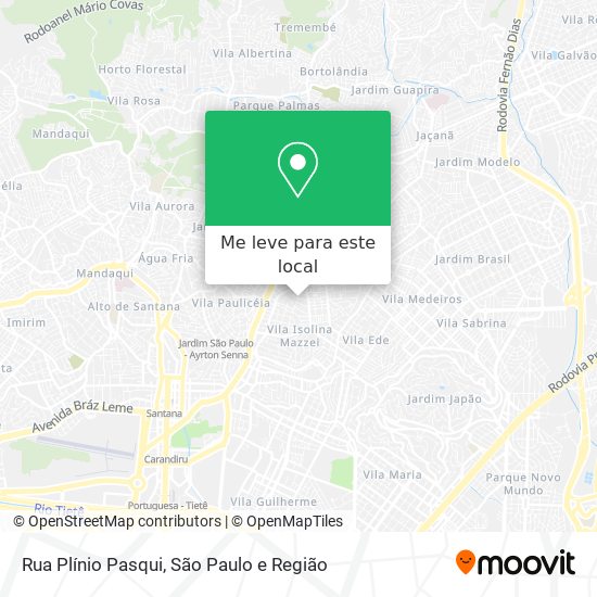 Rua Plínio Pasqui mapa