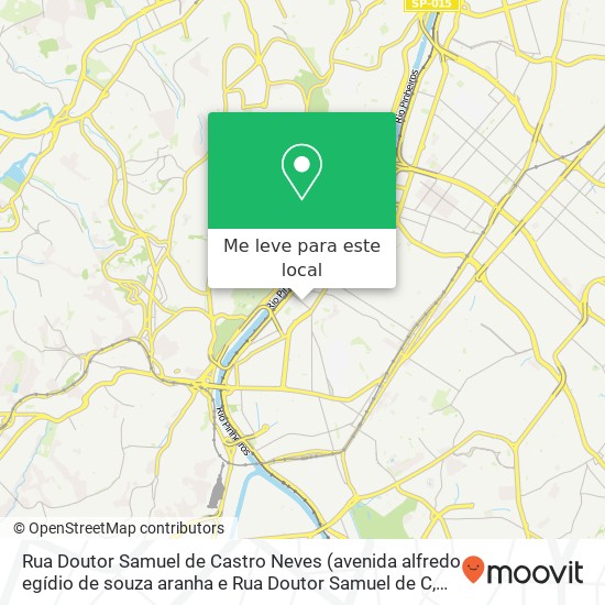 Rua Doutor Samuel de Castro Neves mapa