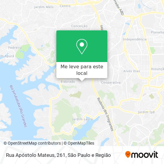 Rua Apóstolo Mateus, 261 mapa