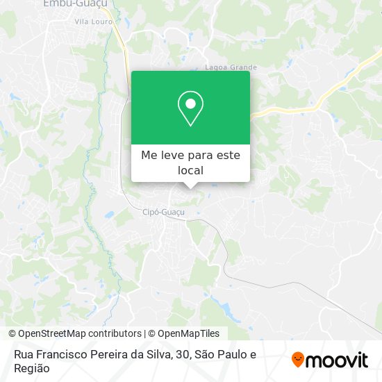 Rua Francisco Pereira da Silva, 30 mapa