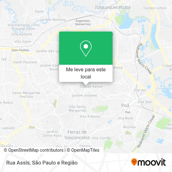 Rua Assis mapa