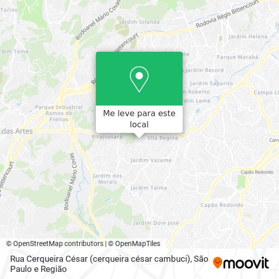 Rua Cerqueira César (cerqueira césar cambuci) mapa