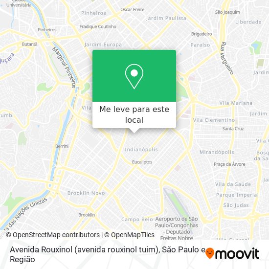 Avenida Rouxinol (avenida rouxinol tuim) mapa