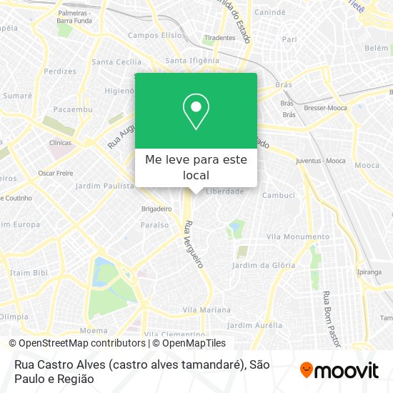 Rua Castro Alves (castro alves tamandaré) mapa