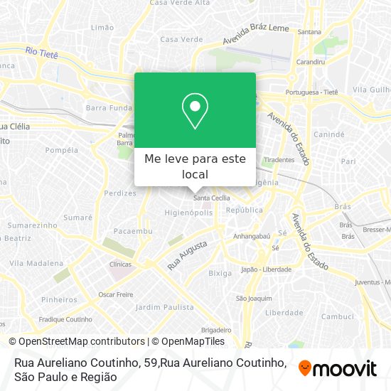 Rua Aureliano Coutinho, 59,Rua Aureliano Coutinho mapa