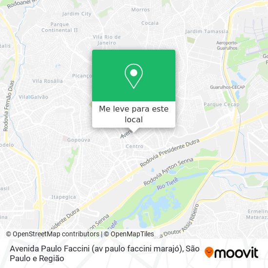 Avenida Paulo Faccini (av paulo faccini marajó) mapa