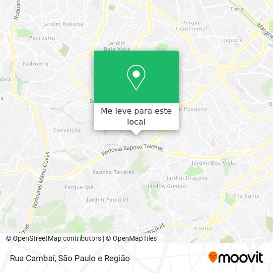 Rua Cambaí mapa